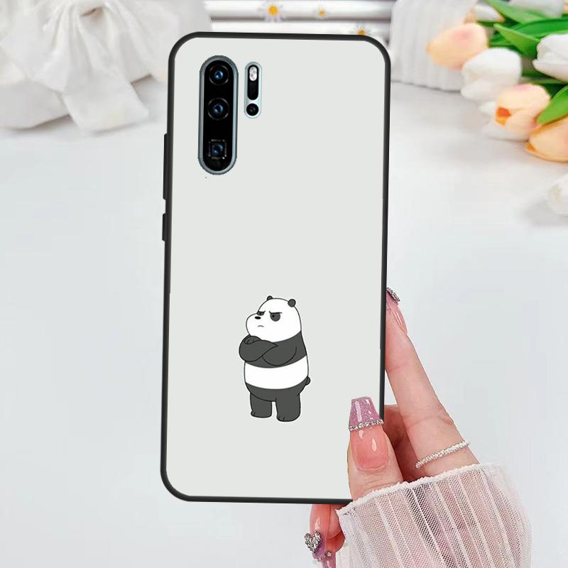 Cartoon Panda Bear Case For Huawei Nova 9 10 SE 5T 3i 8i 11i Y60 Y61 Y70 Y90 P20 P40 P30 Lite P60 Pro P Smart