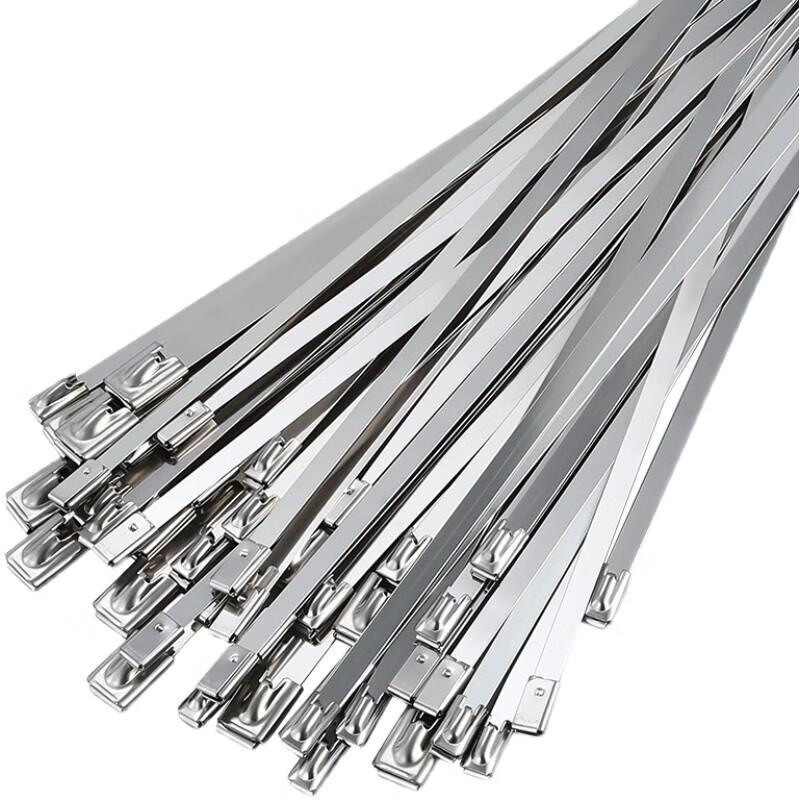 Black Powder Coated 304 Stainless Steel Self-Locking Cable Ties