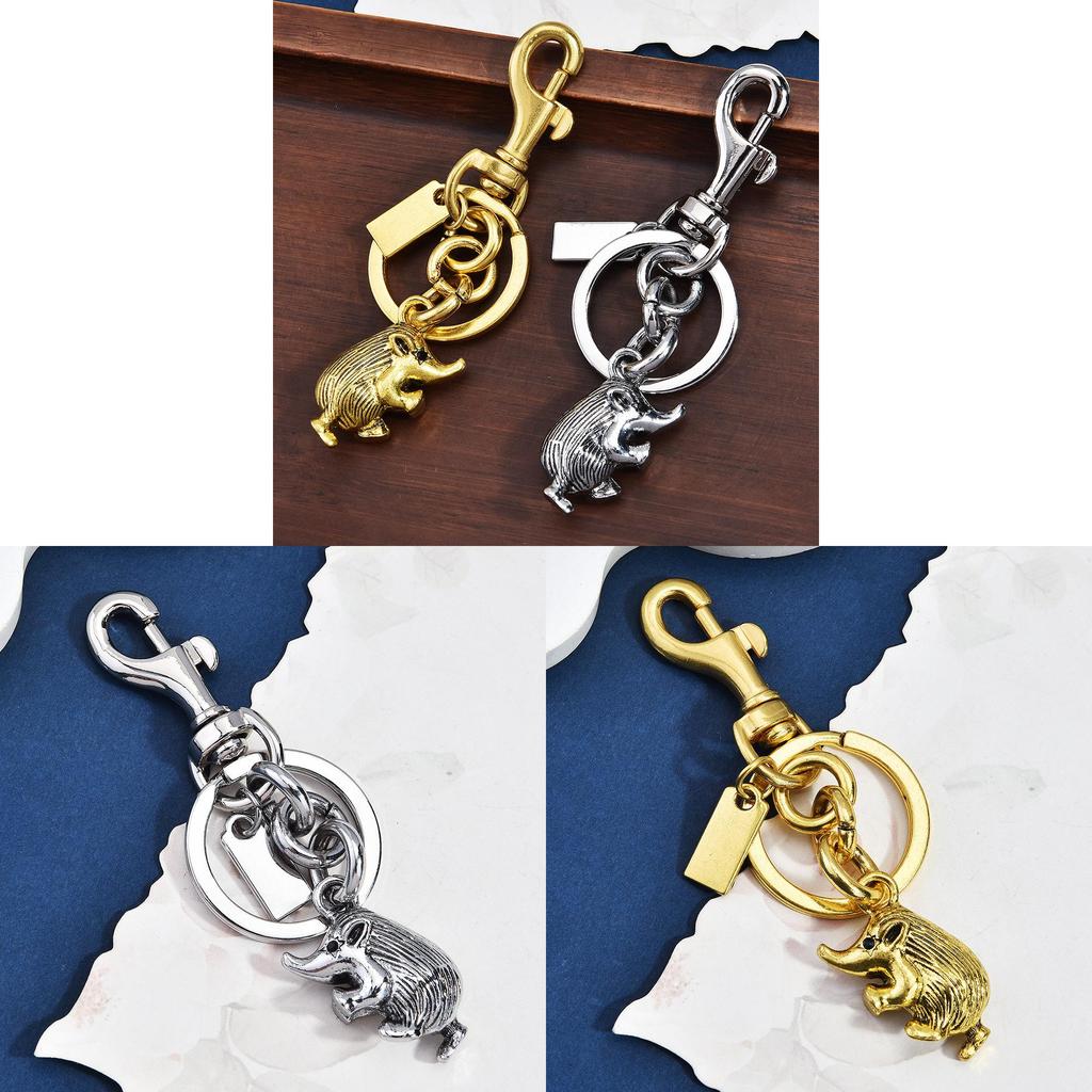 Animal Keychain Pendant With Electroplated Alloy For Cute Bag Decor