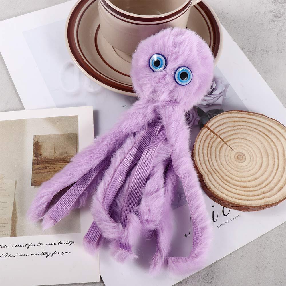 Portachiavi a Forma di Peluche, Ciondolo per Borsa, Accessori per Interni, Ciondolo Peluche, Portachiavi Peluche Polpo, Portachiavi Polpo Peluche, Portachiavi Peluche