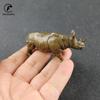 Figurine animal European Creative copper gifts statue tabletop decor for office home decorations rhinoceros Statue Desk ornament