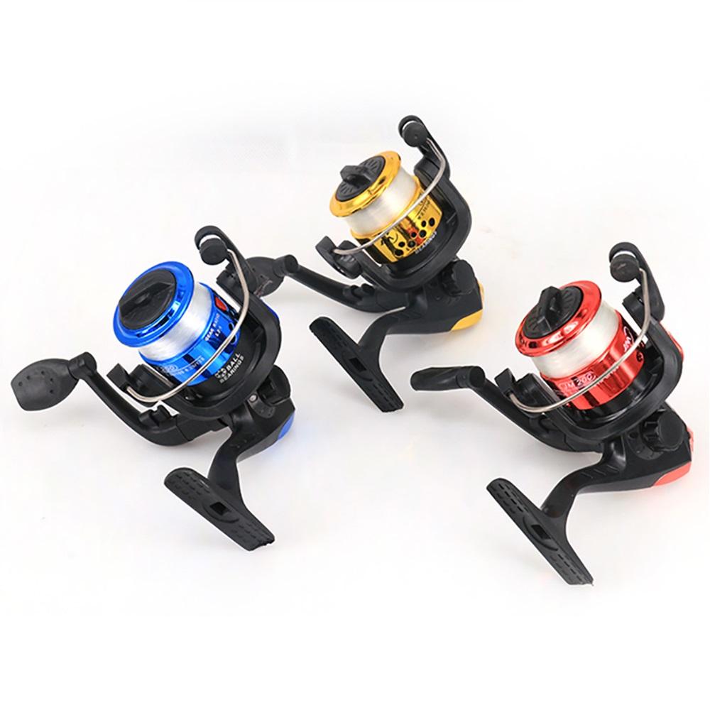 Spinning Fishing Reels 5.2:1 Wheel Plastics Ice Fishing Reel for Lure with Line Vessel Bait Casting Flying Fishing Trolling 260319