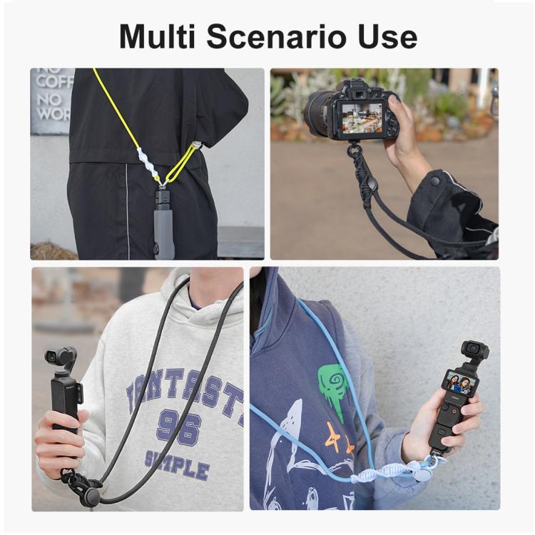 PULUZ Sports Camera Lanyard Long Adjustable Anti-lost Rope for DJI OSMO Pocket 3 / Insta360 X5