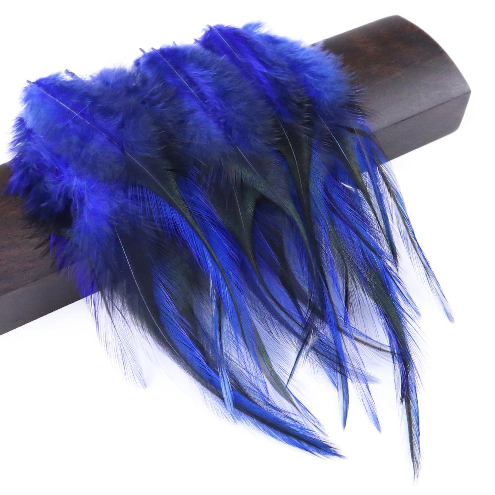 Feather 4-6 Black Heart Tip Chicken Feather Clothing Accessories Diy Material Colored Tip Chicken Feather Cat Stick Corsage Accessories