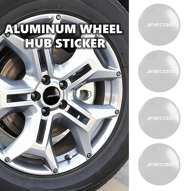 For JAECOO 4pcs 56mm Car Wheel Center Hub Cap Stickers Car Styling Accessories J7 J8 PHEV Omoda C9
