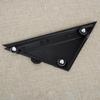 Fit For Fiat 500 Door Mirror Triangle Flag Cover Moldings Right Glossy Black