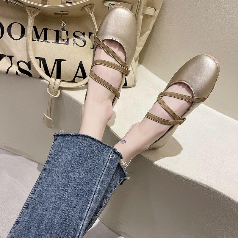 Fashion High Quality Women's Shoes 2024 New Shallow Cut Flat Sole Shoes for Women Korean Style Fashion Soft Sole Mary Jane Shoes Zapatos