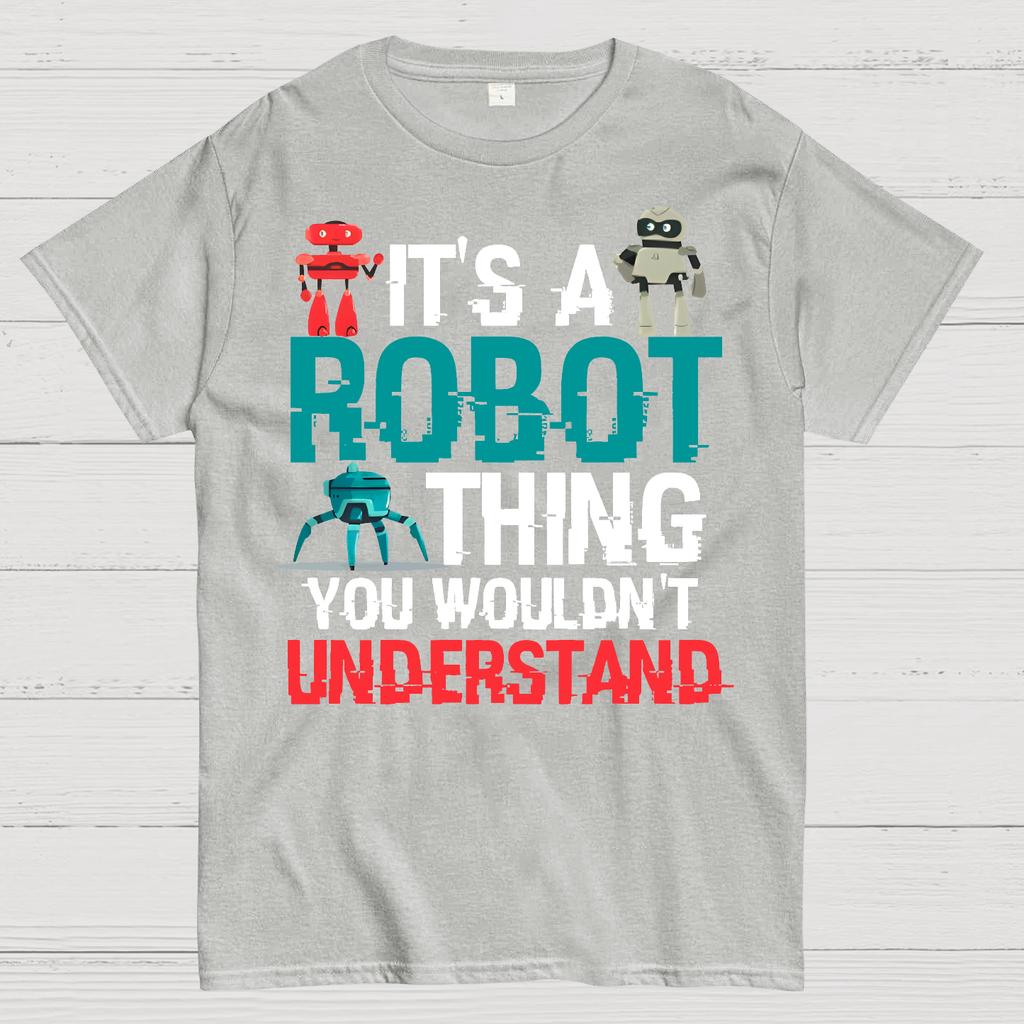 Robot Science Cotton Summer Casual Cool Loose T-Shirt