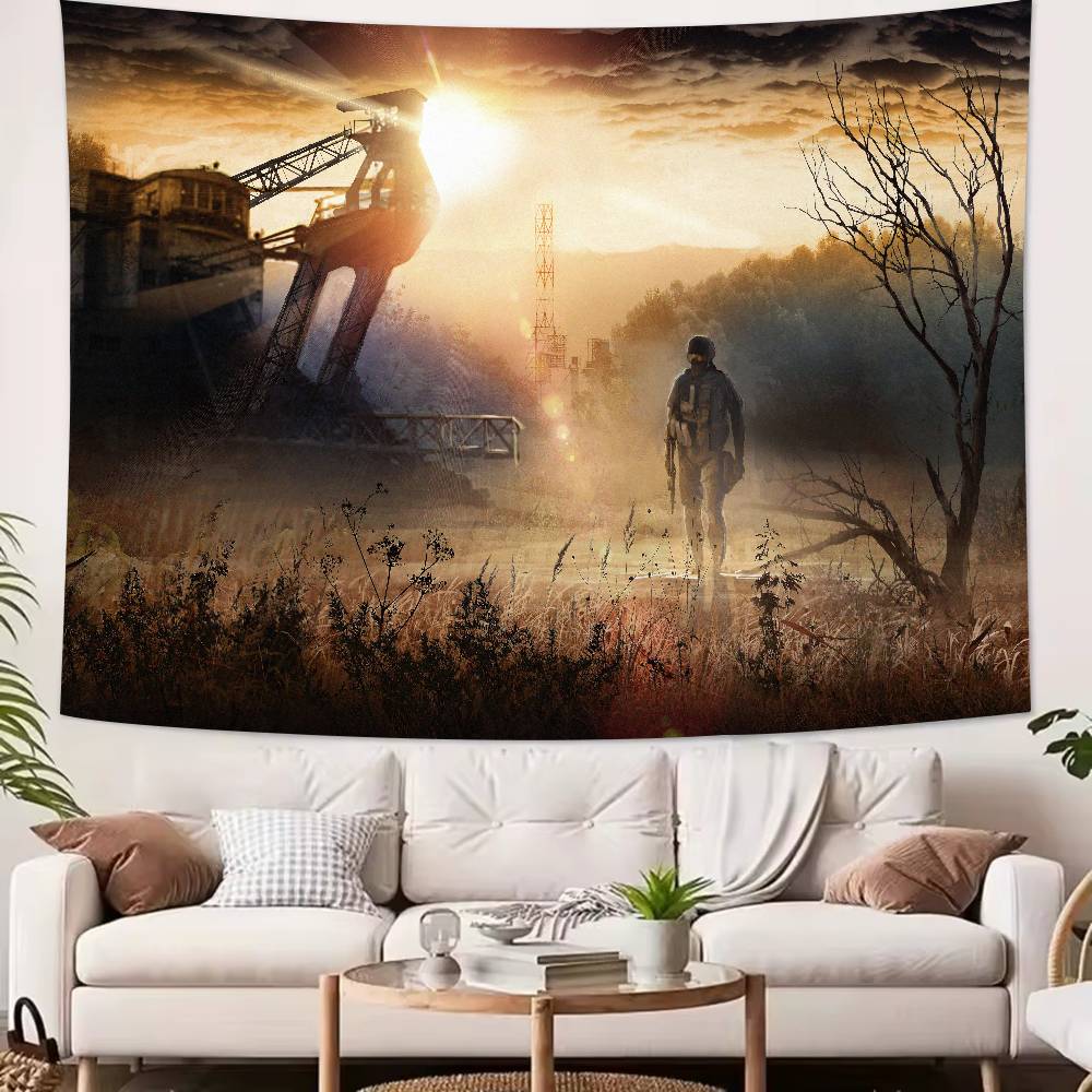 Horror Thriller Adventure Game SSTALKER Series Game Tapestry Decoration Bedroom Dormitory Background Living Room Club Tapestry