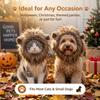 Furry Texture Pet Headwear Adjustable Dog Mane Wig Cute Cat Lion Costume  Photo Props
