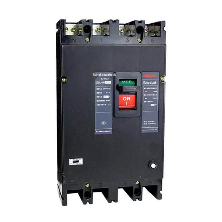 Delixi DZ20L-400A Earth Leakage Circuit Breaker with Copper Bar Plastic Shell Air Switch
