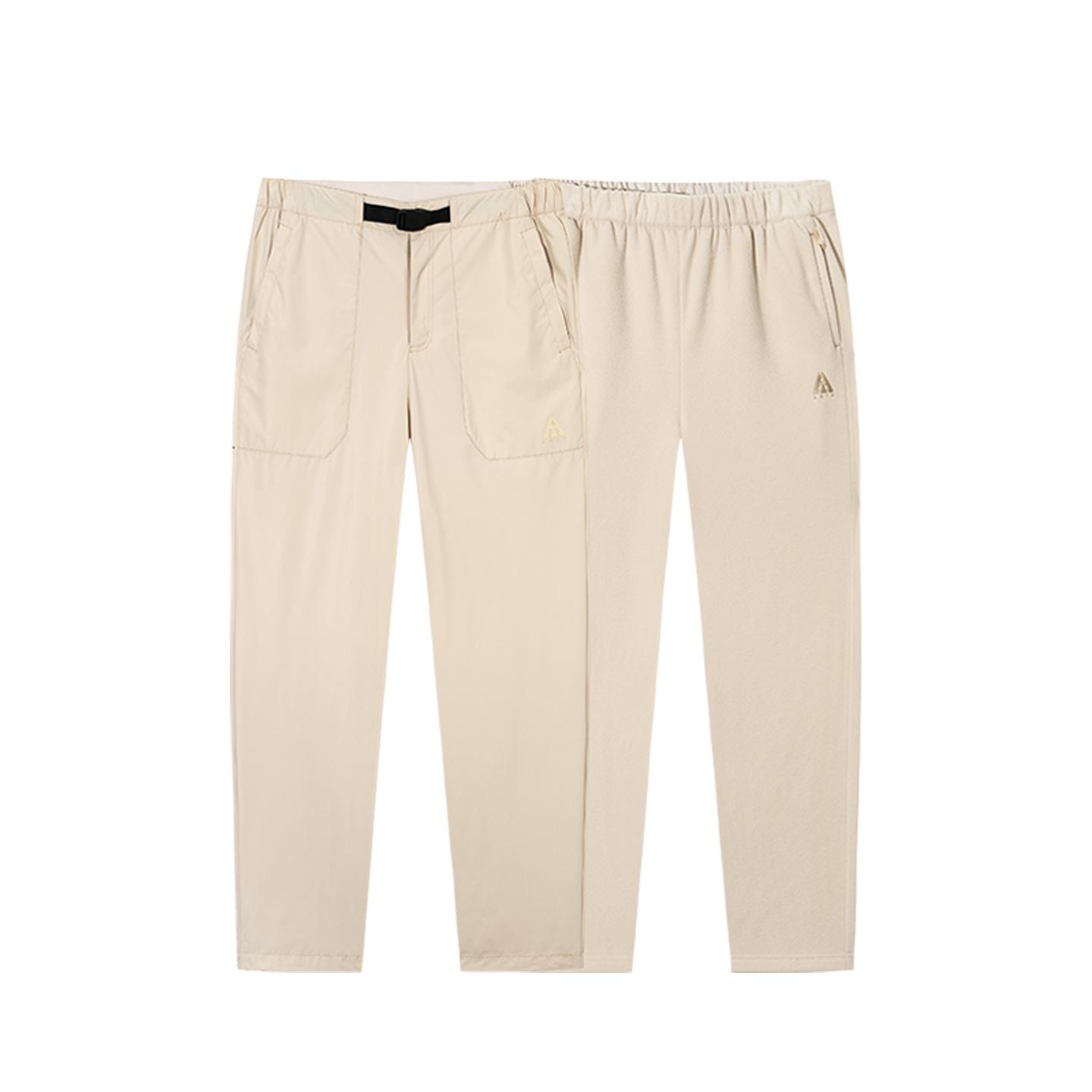 

Anta Серия Outdoors Мужской спортивный костюм из двух частей Мужские брюки 952546505-2 M