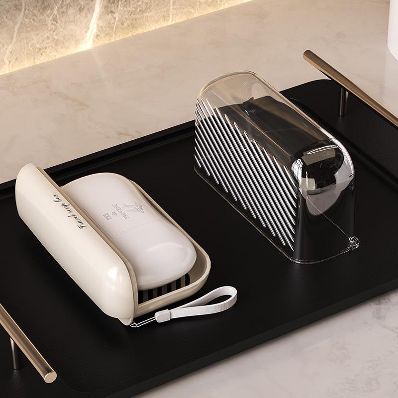 Travel Soap Case: High-Grade, Light Luxury, Sealed with Lid, Draining, Mini Soap Storage Box