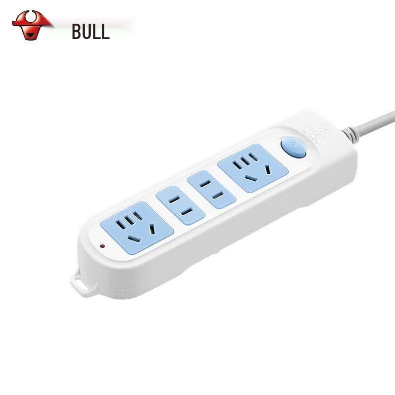 BULL 4-Gang Power Strip with Master Switch, 4m