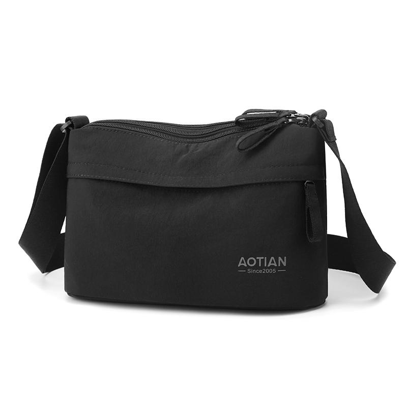 Women Men Nylon Shoulder Bag Lightweight Travel Bag Daily Use