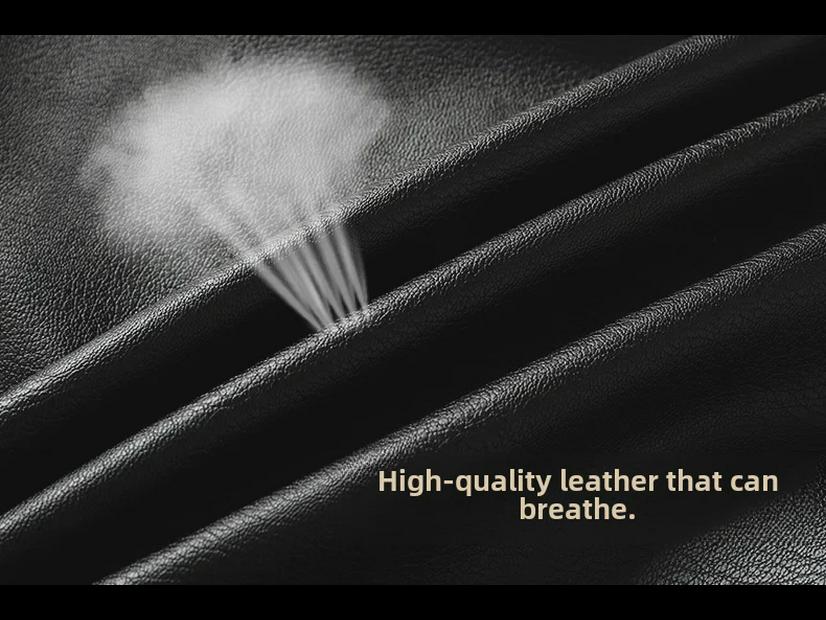 Męska modna kurtka skórzana ze stójką na wiosnę i jesień 2023 z aksamitem dla młodzieży