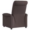 Recliner Chair Dark Brown Fabric