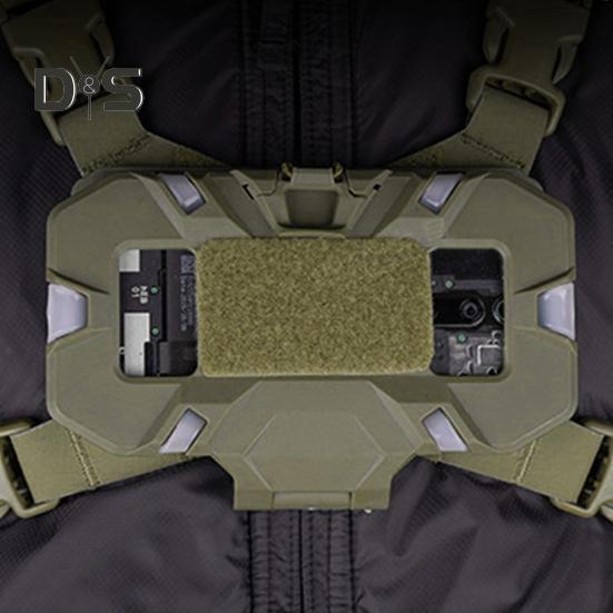 Foldable Hunting Vest Phone Holder Plate Carrier Mobile Phone Mount Universal Chest Navigation Board Cell Phone Holder Outdoor Vest Attachment