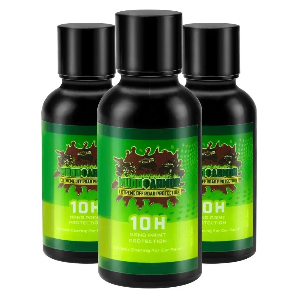 10H Liquid Glass Ceramic Car Coating Waterproof Nano Ceramic Car Paint Care Solution Scratch Resistant Super Hydrophobic Coating