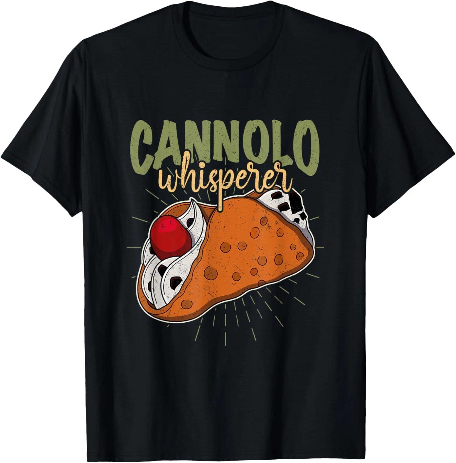 Italy Sicilia Palermo Cannoli Sicilian Food Cuisine T-Shirt XXL