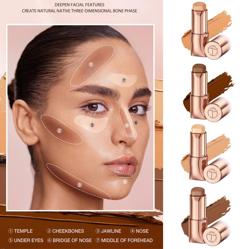 Blendable Buildable Contour Crayon – Smooth Creamy Stick for Shaping, Easy Coverage for Natural Finish