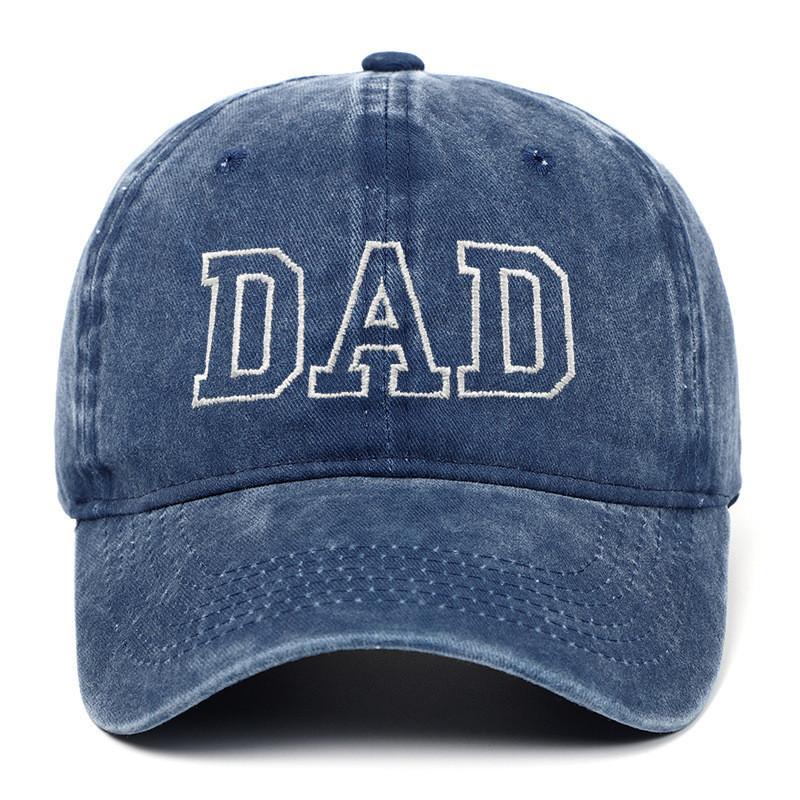 Dad Mom Embroidered Baseball Cap With Cotton Material For Summer Casual Style