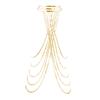 Sexy Layered Neck Chain Luxurious Necklace Vintage Tassels Collar Jewelry Elegant Crossover Shoulder Chain Body Chain