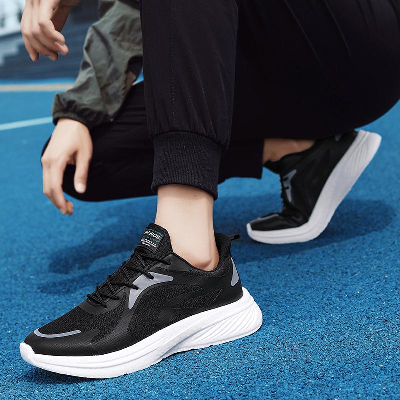 Summer High-quality Sports Shoes Men's New Thick Soled Sports Comfortable Running Wear-resistant Breathable Casual Mesh Shoes