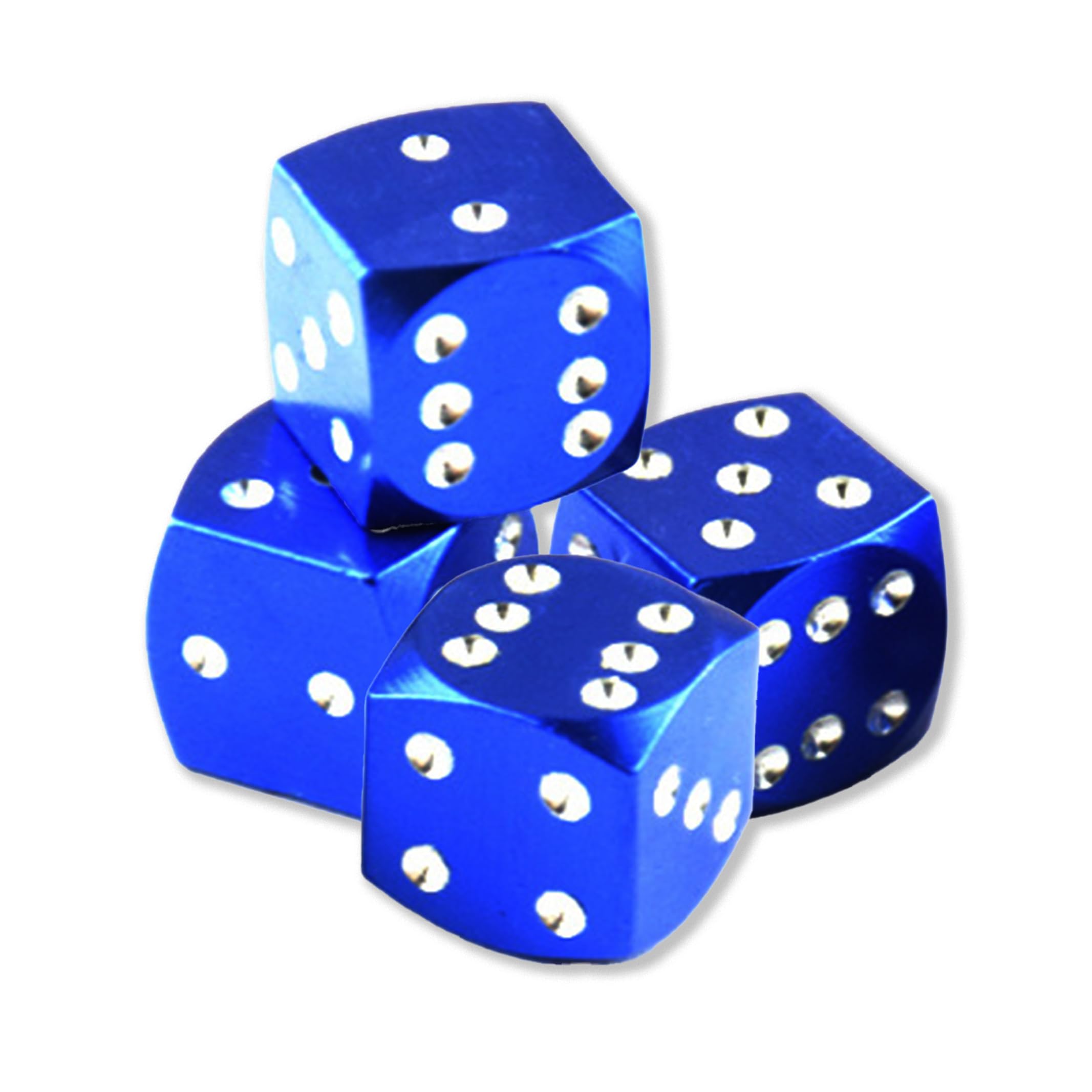 Aluminum Alloy Dice Shape Valve Cap Tire Air Valve Cap синий
