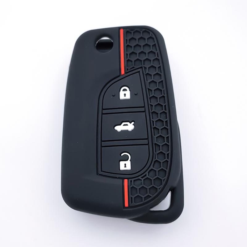 Silicone Car Remote Cover Protector Key Case For Toyota Corolla Auris Reiz Avensis Verso Yaris Aygo Rav4 Scion Tc Im Rubber
