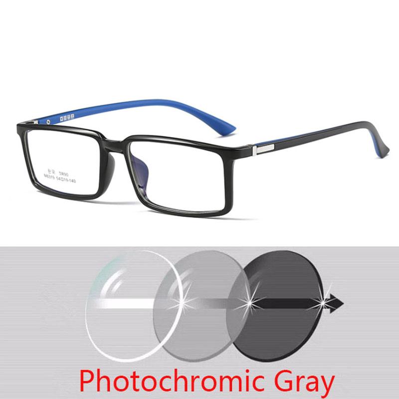 Men Square Nearsighted Eyeglasses Spring Hinges Unisex Oval Prescription Spectacle 0 -0.5 -1.0 -2.0 To -6.0 -7.0