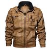 Casual Jacket Man Windbreaker Motorcycle Leather Jacket