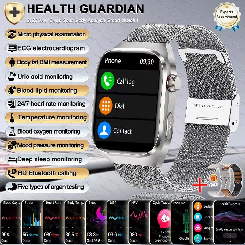 2025 New Women Smart Watch with BMI Measurement Menstrual Cycle ECG Heart Rate Blood Oxygen Sleep Fitness Tracker Smart Bracelet