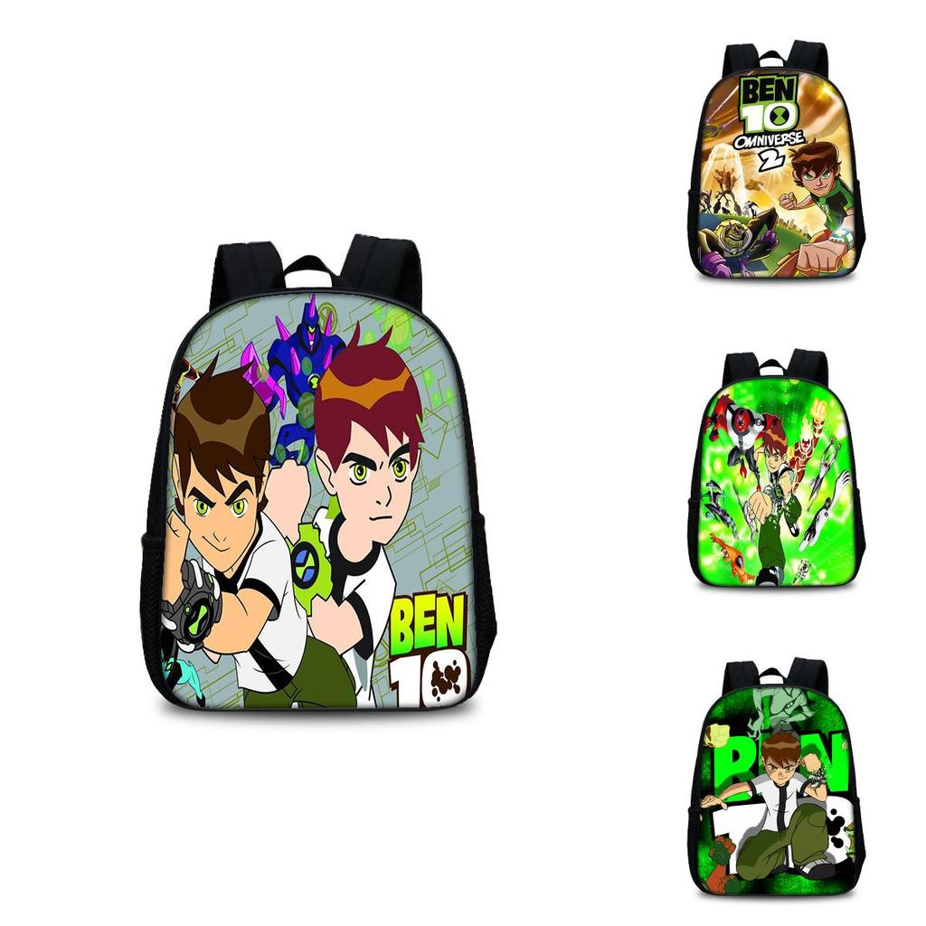Mochila Escolar Ben 10 para Adolescentes con Diseño Cómodo Bolsa para Libros de Nailon para Estudiantes