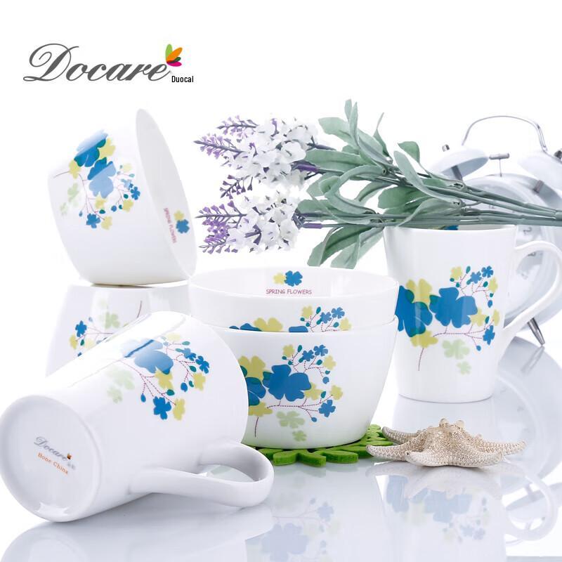 Docare Feiyang 6-Piece Bone China Dinnerware Set