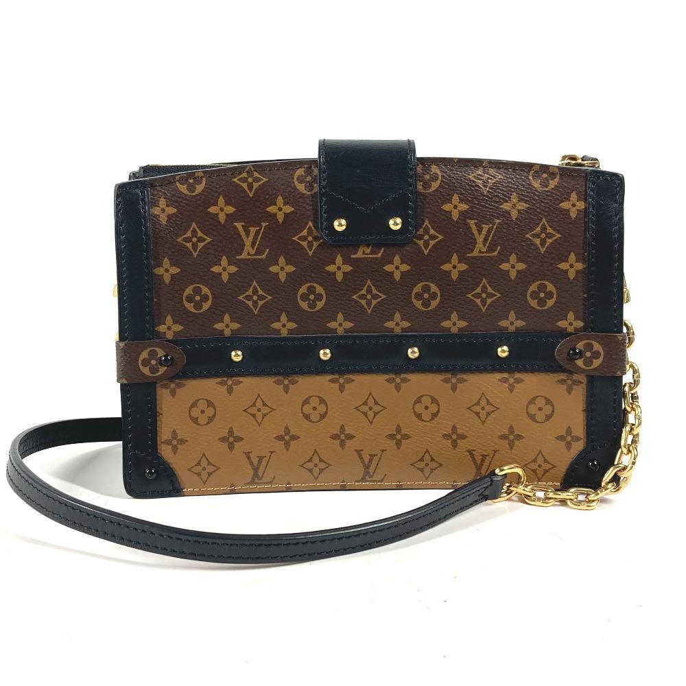 Louis Vuitton M43596 Monogram reverse Trunk Clutch 2WAY Pochette Shoulder Bag
