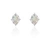 Poppi Classic Opal Silver Earrings