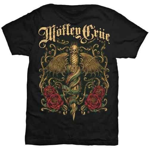 Motley Crue Exquisite Dagger T-Shirt Black New Unisex T-Shirt XXL