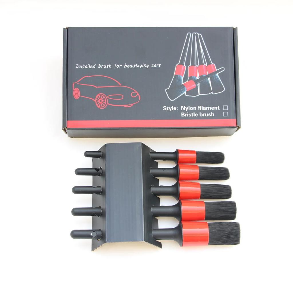 Detailing Brush Set Car Brushes Car Detailing Brush for Car Cleaning Detailing Brush Dashboard Air Outlet Wheel Brushes