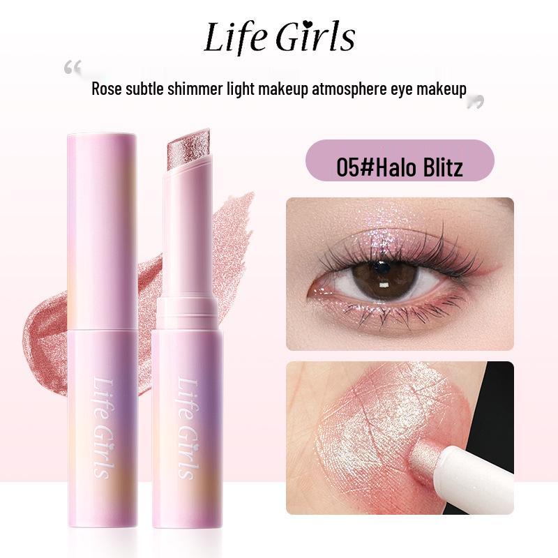 

Life Girls Multi-Color Eyeshadow: Hydrating Jelly, Pearlescent Glitter, Matte Finish, Long-Lasting, One-Swipe Highlight Cosmetics. 2.8g