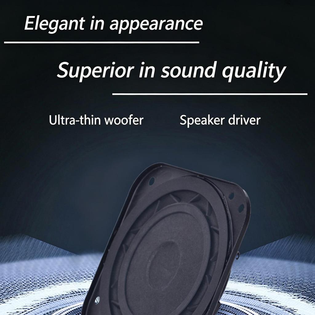 Portable Loudspeaker 8Ohm 15W Loudspeaker Home Theaters Neodymium Magnetic Sound Amplifier Rubber Frame Replacement