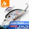 MEREDITH JERK CRANK M65 Plutitor 14g Model fierbinte Nalucă de pescuit Momeală tare 11 culori wobbler Minnow Calitate Profesională Adâncime 2,0-2,5 m