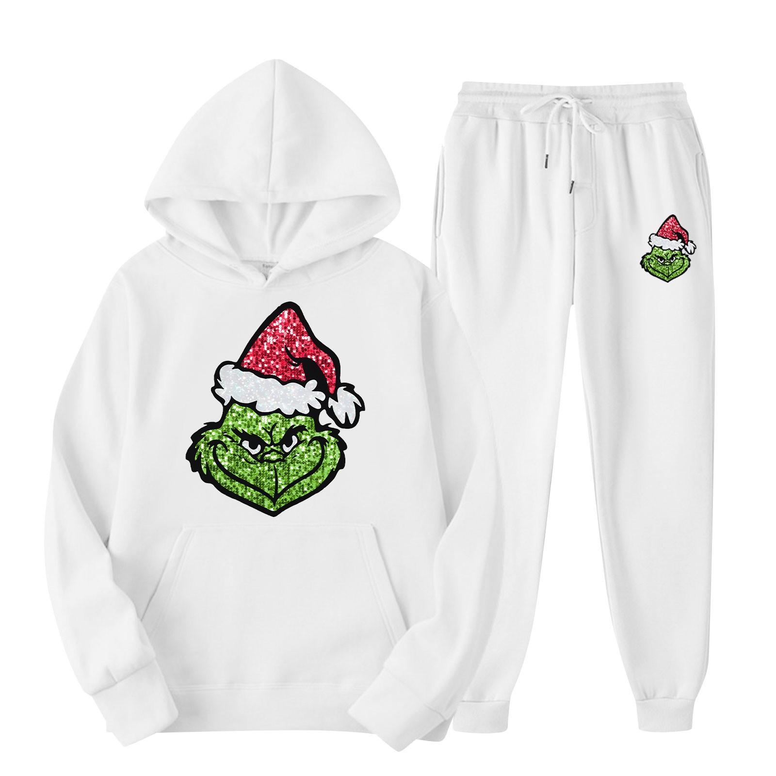 

Женский модный повседневный свитер брюки костюм XL белый