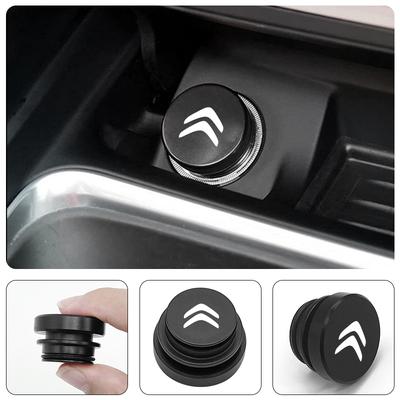 Couvercle anti-poussière pour allume-cigare de voiture en alliage d'aluminium pour Citroën C4 C3 C5 C1 C2 Berlingo Celysee Cactus Picasso Aircross Saxo Grand