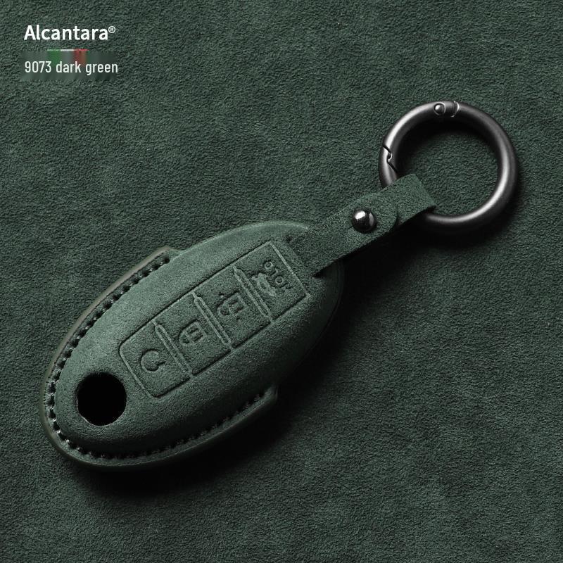 Nissan Key Cover: Full Wrap Suede Shell for Qashqai, Teana, X-Trail, Tiida, Loulan, Tuoda.