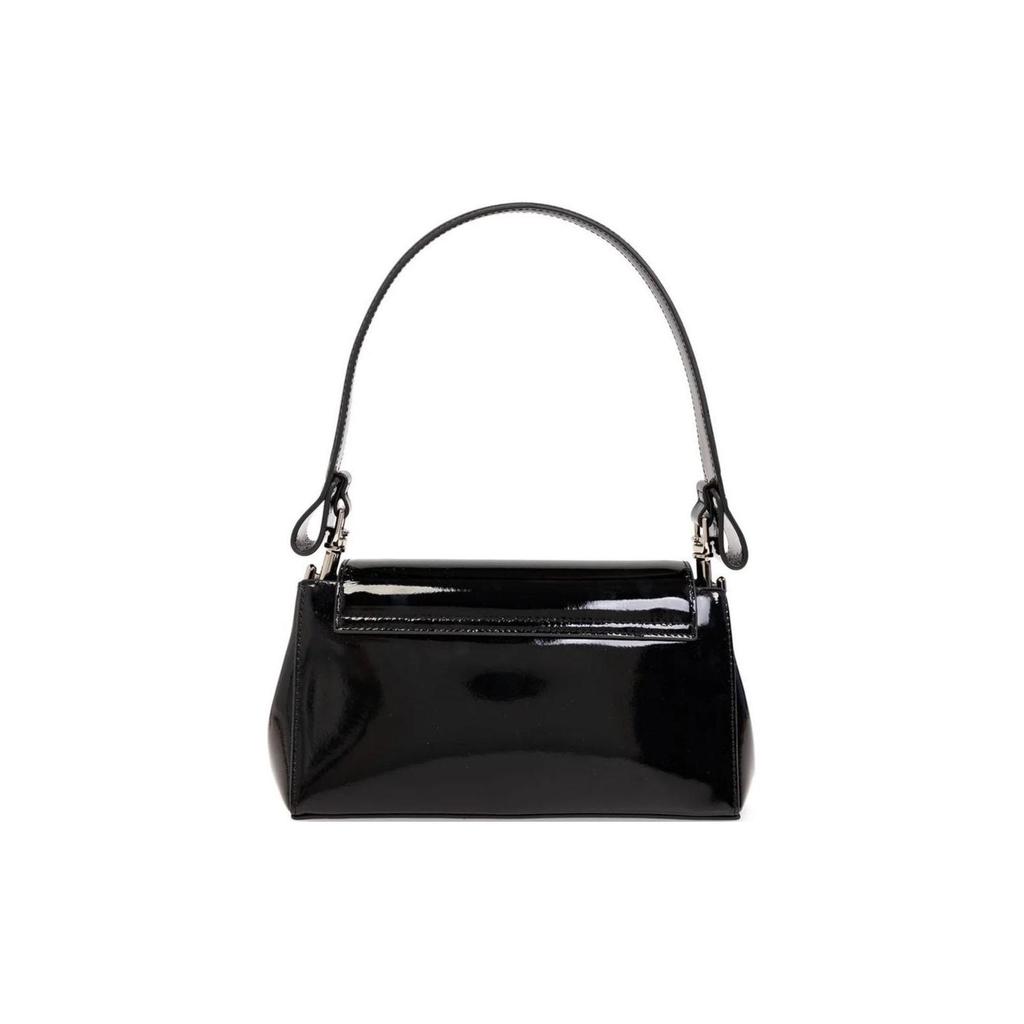 Vivienne Westwood Hazel Iconic Orb Plaque Detail Removable Chain Shoulder Strap Calfskin Medium Shoulder Crossbody Bag 4304006QUL001ON403