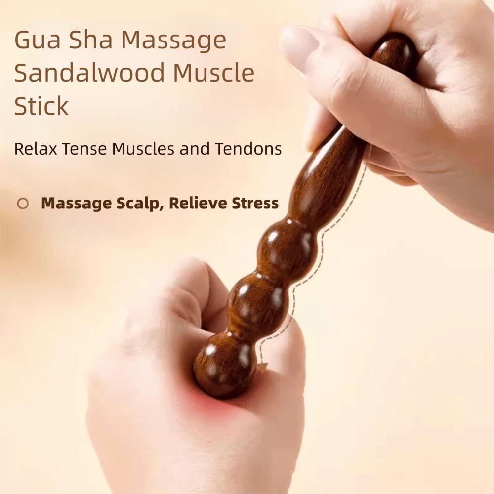 Ergonomic Sandalwood Massage Stick Durable Foot Massage Stick Acupuncture Stick  Acupressure