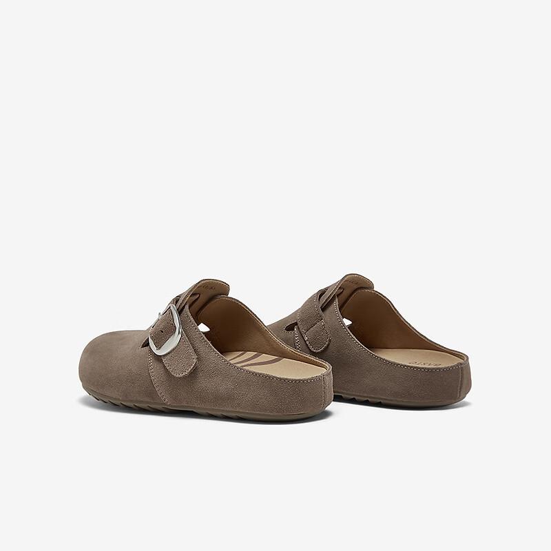 BASTO Flache Freizeit-Halbschuhe zum Hineinschlüpfen für Damen mit offener Zehenpartie