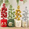 13 Head Christmas Fruit Twig Ornament Sequins Christmas Tree Figurines  Christmas Season