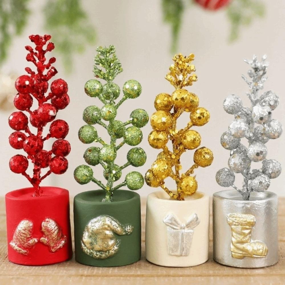 13 Head Christmas Fruit Twig Ornament Sequins Christmas Tree Figurines  Christmas Season